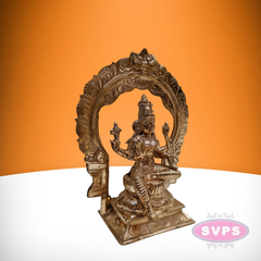 Panchaloham Goddess Bhuvaneshvari Handmade / 10 Inches