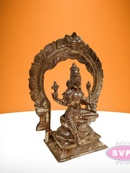 Panchaloham Goddess Bhuvaneshvari Handmade / 10 Inches