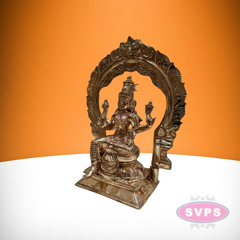 Panchaloham Goddess Bhuvaneshvari Handmade / 10 Inches