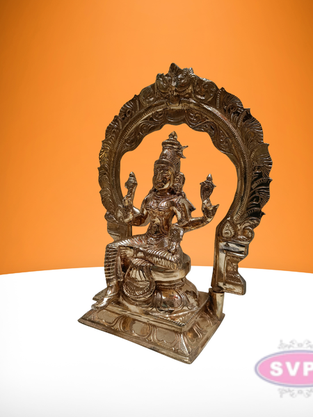 Panchaloham Goddess Bhuvaneshvari Handmade / 10 Inches