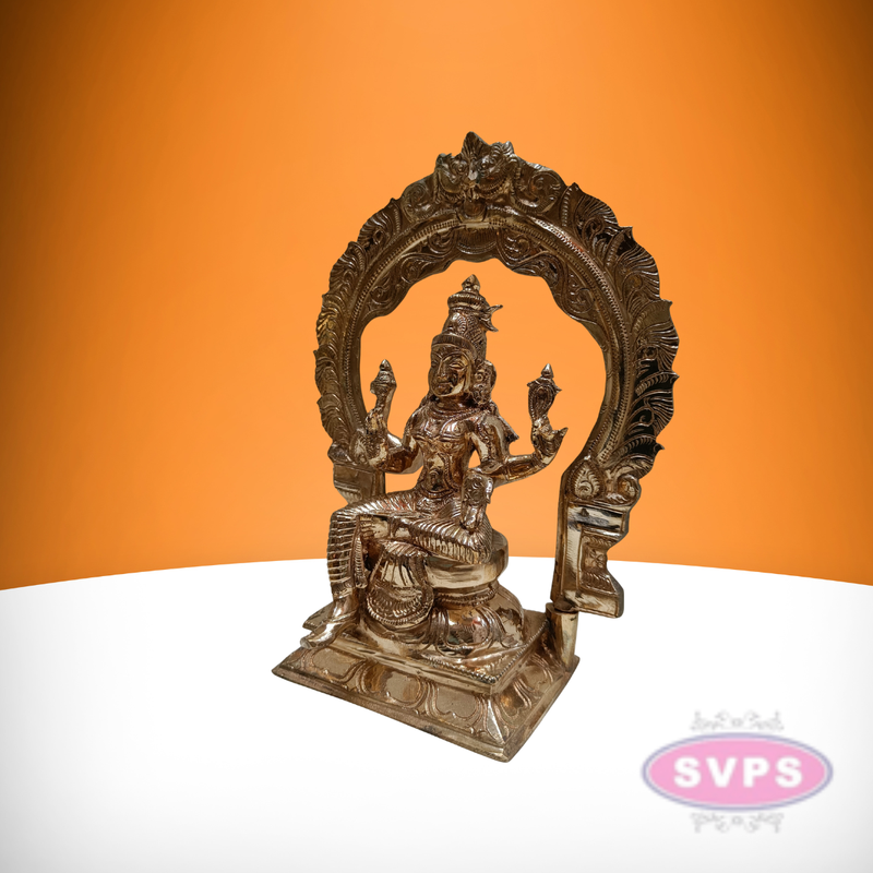 Panchaloham Goddess Bhuvaneshvari Handmade / 10 Inches