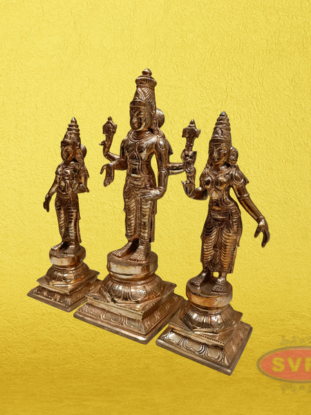 Panchaloham Srinivasa Perumal Sridevi Bhoodevi Set / 12 Inches