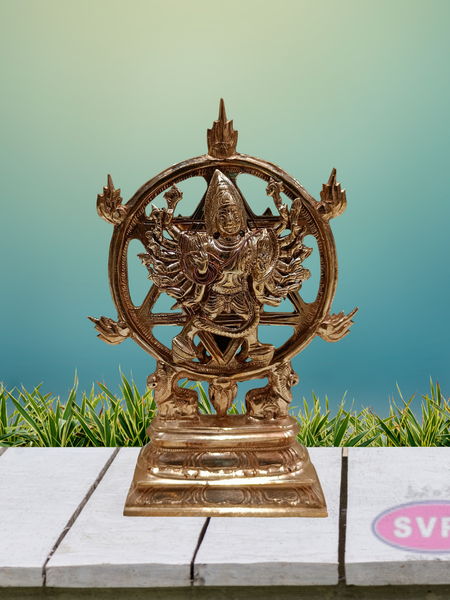 Panchaloham Sudharashna Chakara Chakrathazhwar Statue