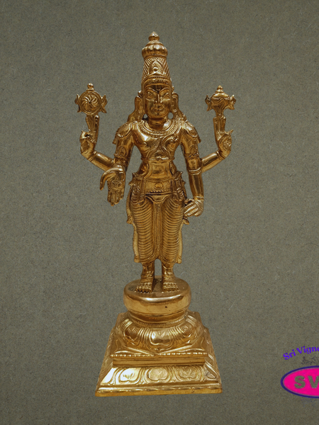 Sri Perumal Panchaloha Idol 12 Inches – Authentic Panchalogham Murti for Pooja