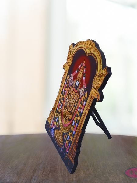 Wooden Sri Balaji Table Stand / Wall Hanging Photo Cutout