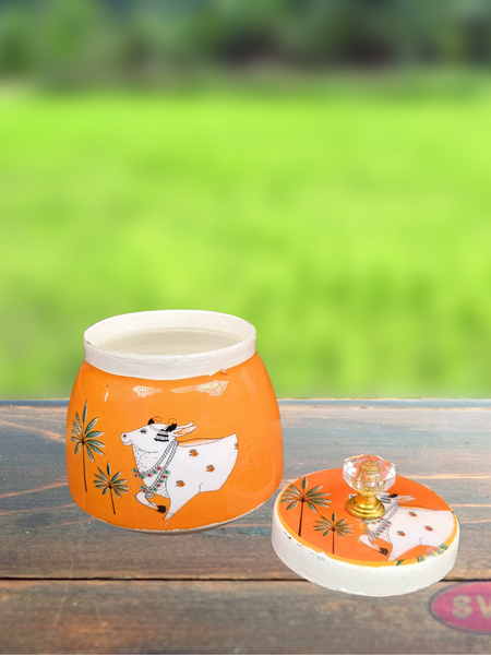 Pichwai Dry Fruit Jar