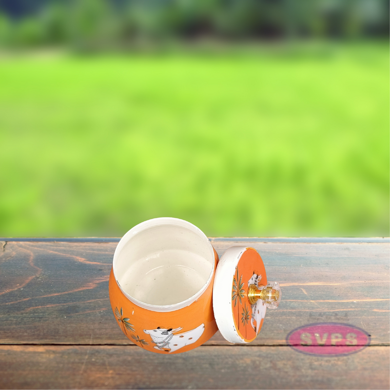 Pichwai Dry Fruit Jar