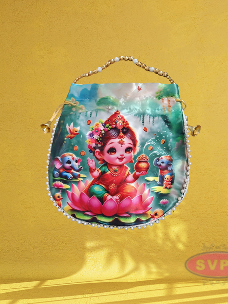 Potil Bags With Beads Handle / Return Gifts