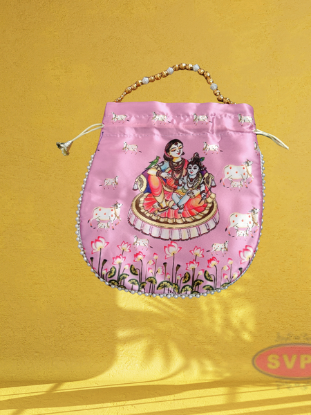 Potil Bags With Beads Handle / Return Gifts