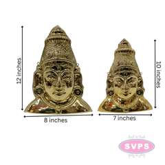 Pure Brass Amman Mugam / Face