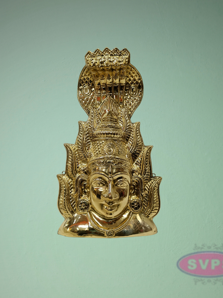 Pure Brass Karumariamman Face / Mugam