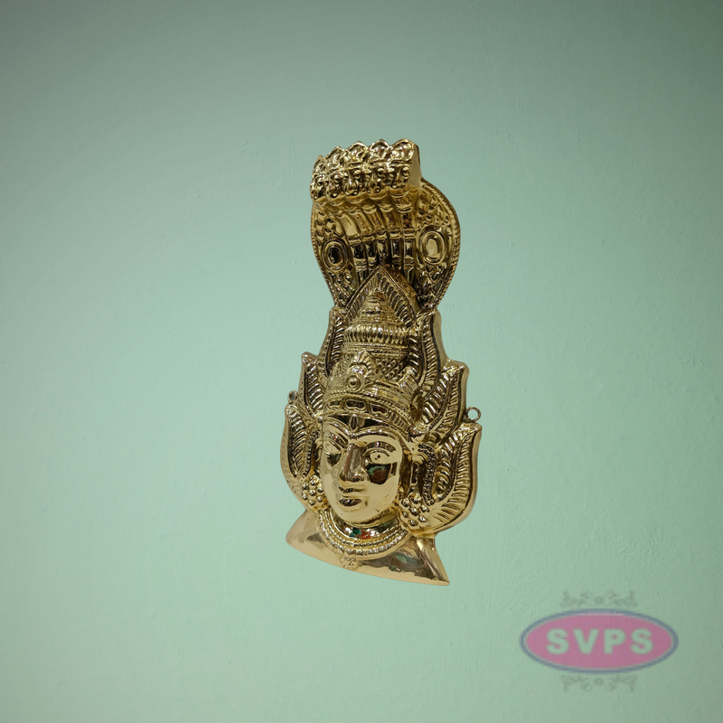 Pure Brass Karumariamman Face / Mugam
