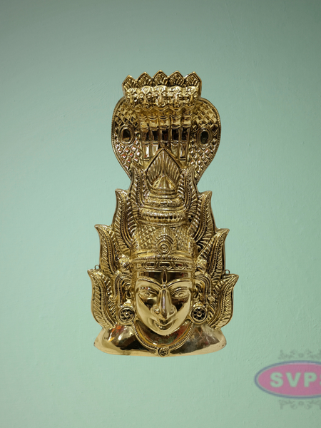 Pure Brass Karumariamman Face / Mugam