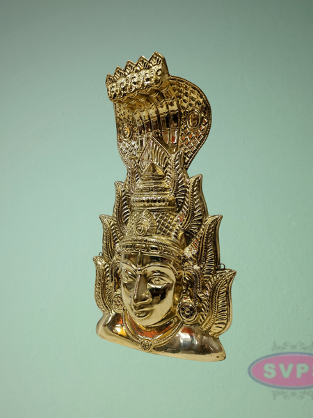 Pure Brass Karumariamman Face / Mugam