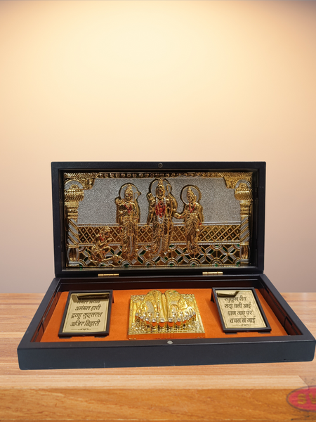 Gold Plated Ram Darbar Padam Box