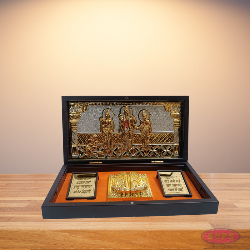 Gold Plated Ram Darbar Padam Box