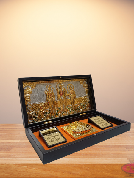 Gold Plated Ram Darbar Padam Box