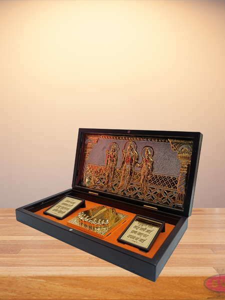 Gold Plated Ram Darbar Padam Box