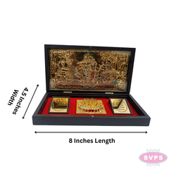Gold Plated Radha Krishna  Padam Box