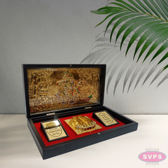 Gold Plated Radha Krishna  Padam Box