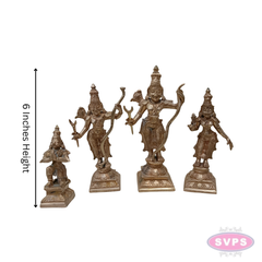 Handmade Panchalogam   Ramar Set / Ram Sita Lakshman Hanuman Statue