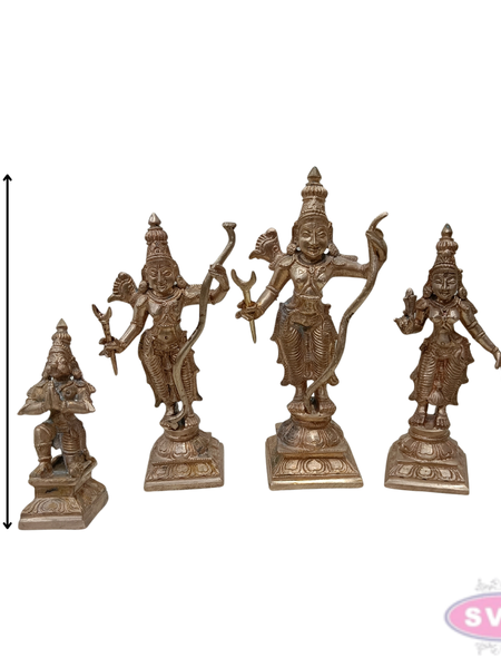Handmade Panchalogam   Ramar Set / Ram Sita Lakshman Hanuman Statue