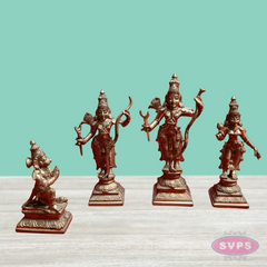 Handmade Panchalogam   Ramar Set / Ram Sita Lakshman Hanuman Statue