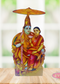 Wooden Sri Rama Pattabhishekam Table Stand / Wall Hanging Photo Cutout