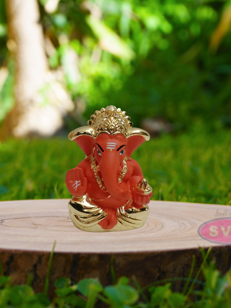 Resin Ganaphy Idol Gold / Silver Coated / Car Dashboard / Office Desk