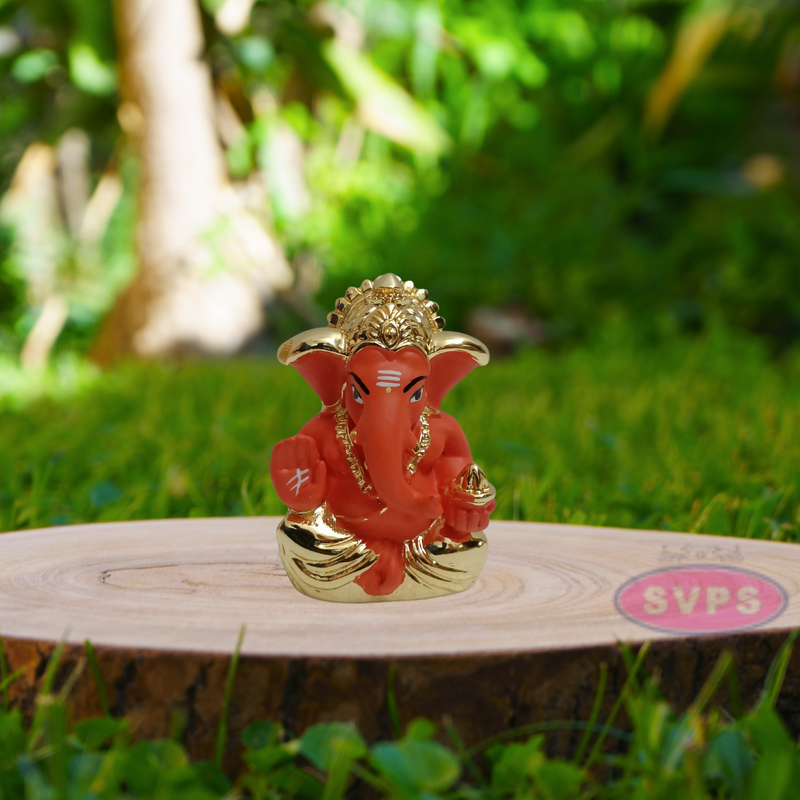 Resin Ganaphy Idol Gold / Silver Coated / Car Dashboard / Office Desk