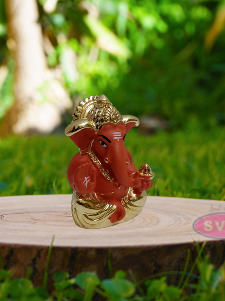 Resin Ganaphy Idol Gold / Silver Coated / Car Dashboard / Office Desk