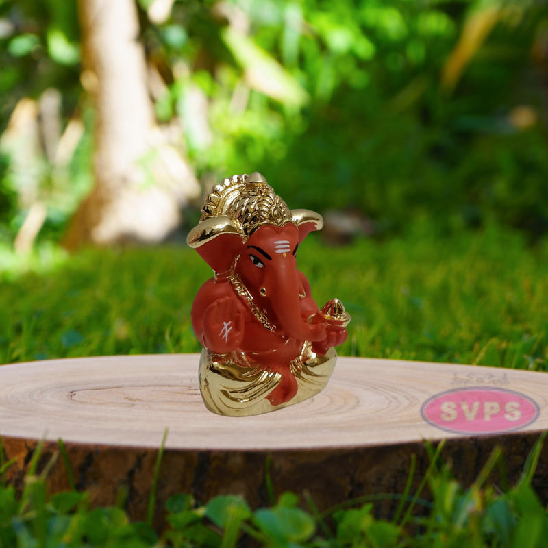 Resin Ganaphy Idol Gold / Silver Coated / Car Dashboard / Office Desk