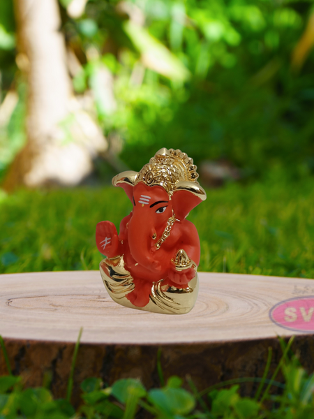 Resin Ganaphy Idol Gold / Silver Coated / Car Dashboard / Office Desk