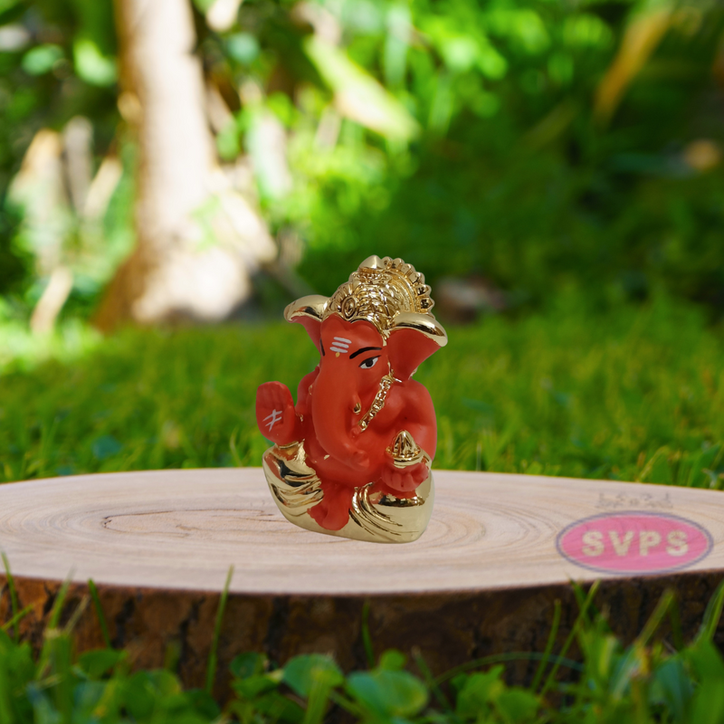 Resin Ganaphy Idol Gold / Silver Coated / Car Dashboard / Office Desk