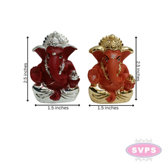 Resin Ganaphy Idol Gold / Silver Coated / Car Dashboard / Office Desk
