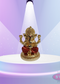 Resin Ganesha Gold Silver Coated With Red Dhothi