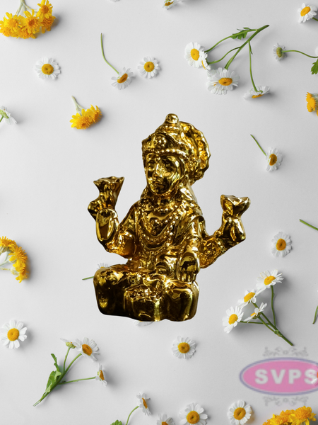 Resin Lakshmi Gold Coated Idol / Home/ Car Dashboard/ Office Desk