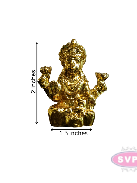 Resin Lakshmi Gold Coated Idol / Home/ Car Dashboard/ Office Desk