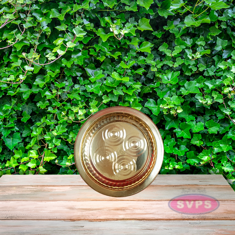 Brass Pooja Plate- Ring Design