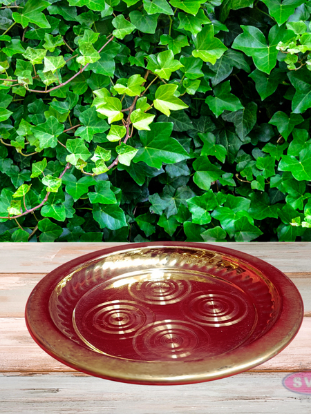 Brass Pooja Plate- Ring Design