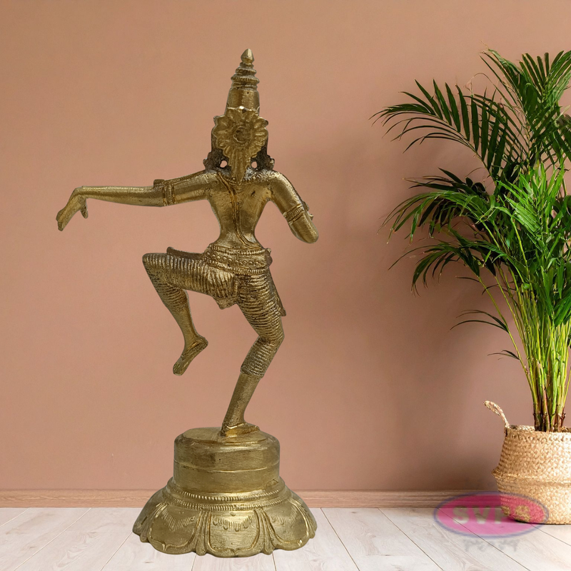 Handmade Sivagami Brass Idol – Classical Dancing Goddess Statue for Home Decor