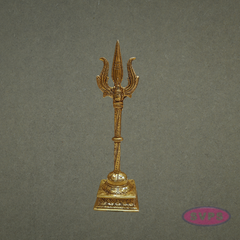 Antique Finish Brass Soolam – Temple Pooja Accessory