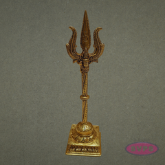 Antique Finish Brass Soolam – Temple Pooja Accessory
