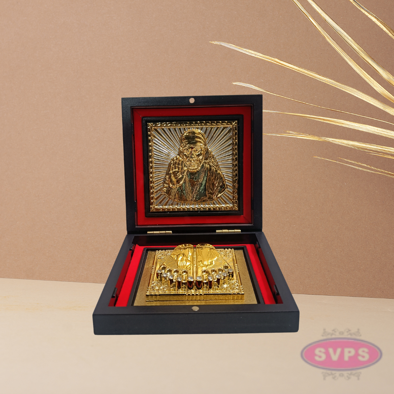 Gold Plated Sri Sai baba Gift Box