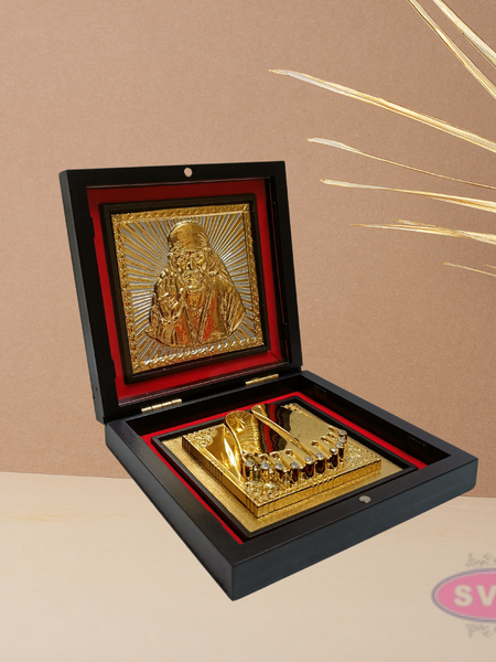 Gold Plated Sri Sai baba Gift Box