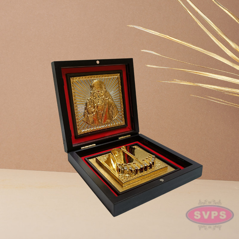 Gold Plated Sri Sai baba Gift Box