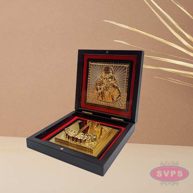 Gold Plated Sri Sai baba Gift Box