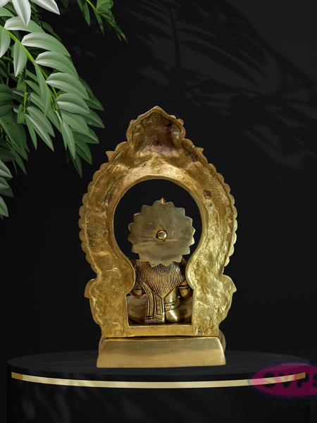 Antique Finish Brass Lord Ganesha Statue for Pooja & Home Décor