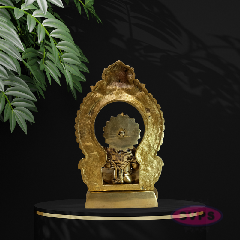 Antique Finish Brass Lord Ganesha Statue for Pooja & Home Décor