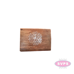 Stainless Steel / Sri Aishwarya Chakram Design Kolam Plate